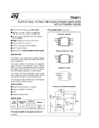 Datasheet TS4871 manufacturer STMicroelectronics